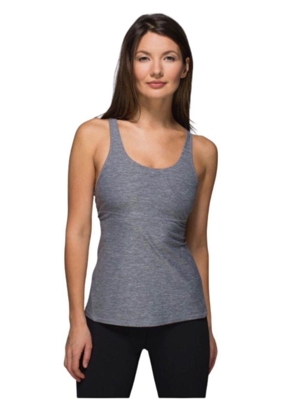 Lululemon Crossback Tank II | Size 10 | Light Heather Gray